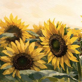 Sonnenblumenfeld von IamHome Studio