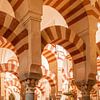 De beroemde bogen van de Mezquita in Cordoba van Ron Poot