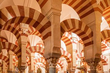 De beroemde bogen van de Mezquita in Cordoba van Ron Poot