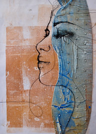 'Closing my Eyes for You – Frau aus Draht. von Kim Rijntjes