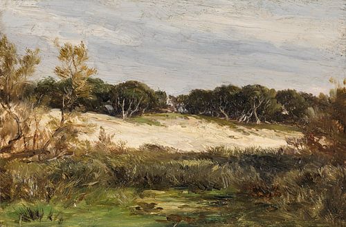 Carlos de Haes-Paysage forestier d'altitude, Paysage antique