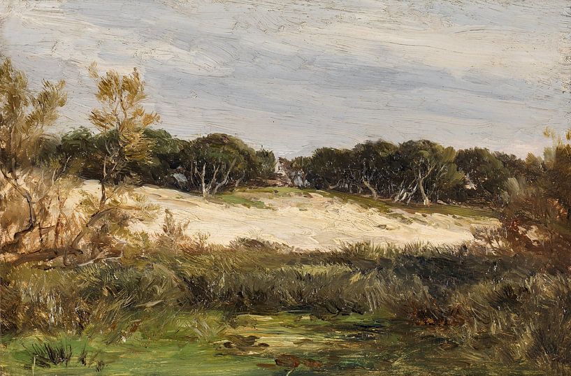 Carlos de Haes-Hoog boslandschap, Antiek landschap van finemasterpiece