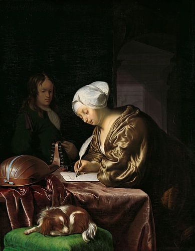 De briefschrijfster, Frans van Mieris (I)