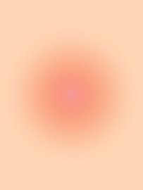 Abstrakter Farbverlauf in zartem Pfirsich auf Korallenrot. Minimalistische Kunst im Retro-Stil von Dina Dankers