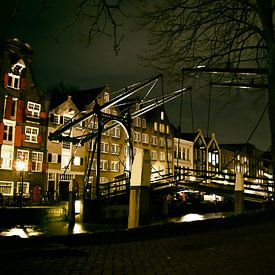 Damiatebrug bij nacht von Wim Brand