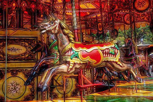 Paarden carousel sur Robert Koelewijn