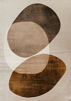 Œuvre d'art scandinave lin naturel