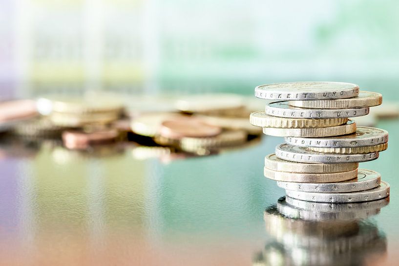 Verschillende euro's biljetten en munten par Marcel Derweduwen