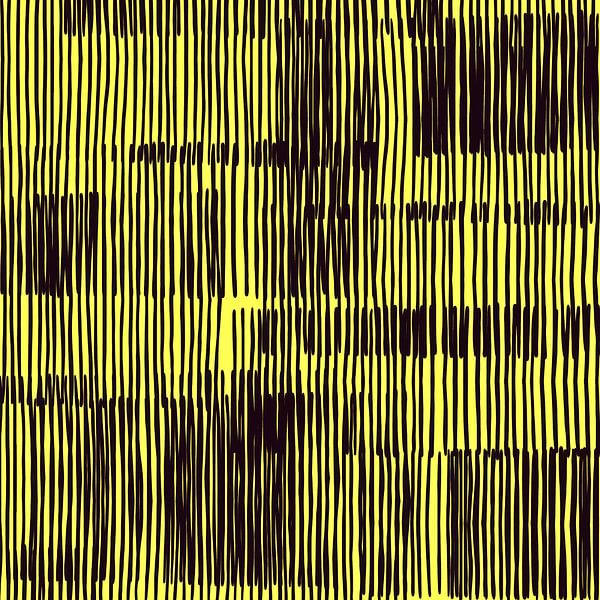 Linien Abstraktion Gelb von Mad Dog Art