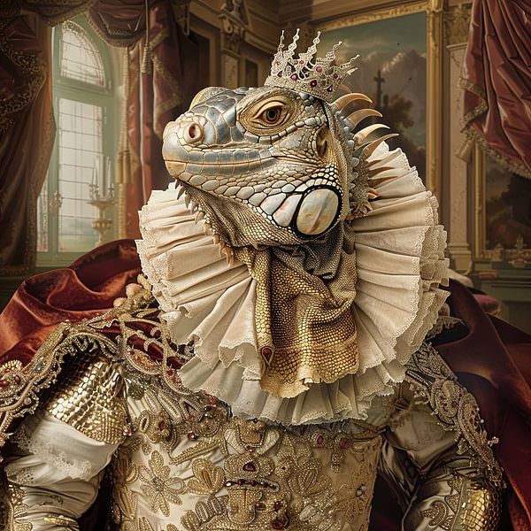 Royal Iguana by Poster Art Shop