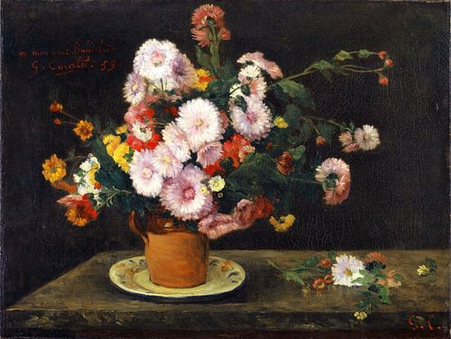 Boeket asters, Gustave Courbet, 1859
