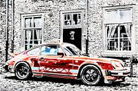 Porsche Carrera in Heusden als artwork