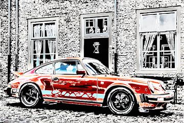 Porsche Carrera in Heusden als artwork