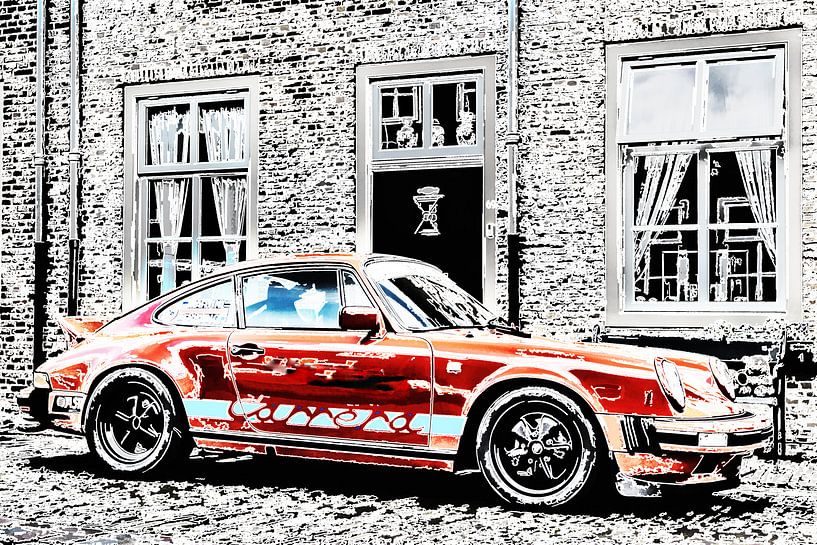 Porsche Carrera in Heusden als artwork van 2BHAPPY4EVER.com photography & digital art