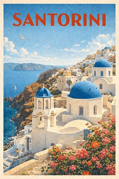 SANTORINI – Blue Horizon Escape by Selo Garing