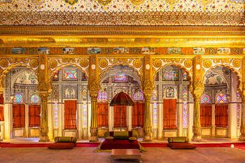 Palasthalle im Mehrangarh Fort Jodhpur, Indien