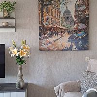 Kundenfoto: Bubbles in Paris von Dream Drip, auf Leinwand