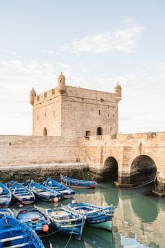Blue fishing boats in Essaouira port by Photolovers reisfotografie
