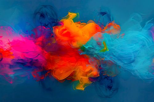 Abstract paint splatter pattern