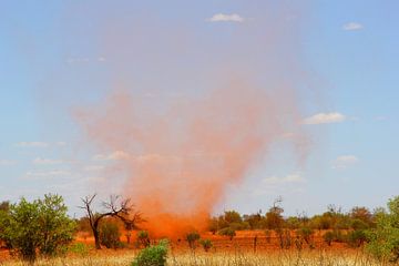 Wirbelwind bei Uluru von Inge Hogenbijl