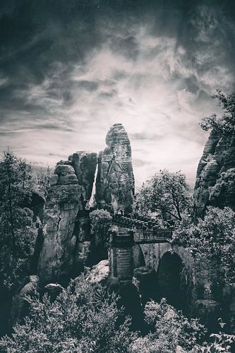 Panorama Landschap in Bad Schandau