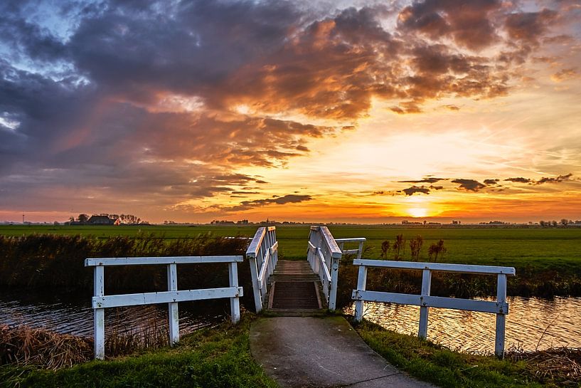 Spectaculaire zonsondergang par Jaap Terpstra