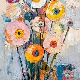 Bloemen | Moderne Bloemen in Stijl van De Mooiste Kunst