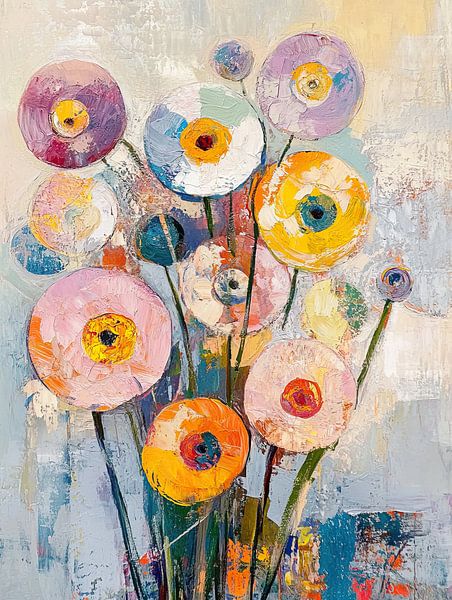 Blumen | Moderne Blumen mit Stil von Wunderbare Kunst