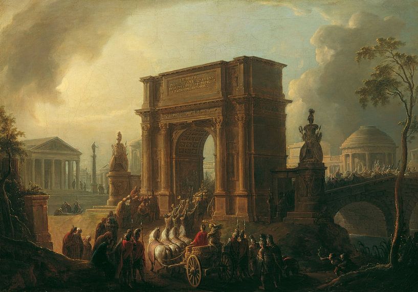 Triumphal procession through the Titus-arch, Vincenz Fischer by Masterful Masters
