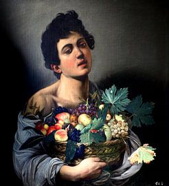 Caravaggio – Junge mit Obst | Stillleben des Frühbarocks mit dramatischer Beleuchtung von Timeless Artworks