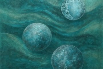 Golven met drie rustige sferen van Art & Soul Creations