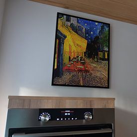 Kundenfoto: Caféterrasse am Abend (Vincent van Gogh), auf leinwand