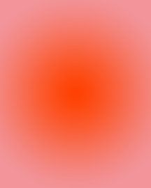 Retro jaren 70 neon kunst. Abstract kleurverloop in oranje en roze (gezien bij vtwonen) van Dina Dankers