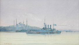 The battleship Averof in Constantinople, Emilios Prossalentis by Atelier Liesjes