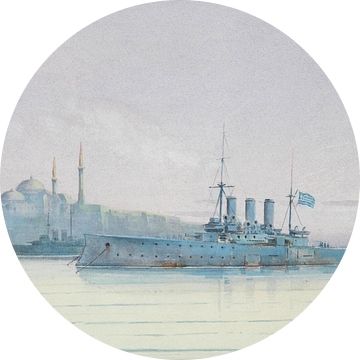 Het slagschip Averof in Constantinopel, Emilios Prossalentis van Atelier Liesjes