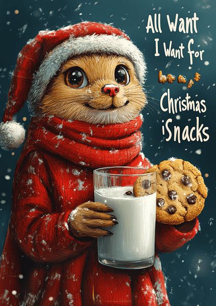 Weihnachten lustiges Poster von crack head