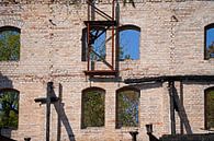 Abriss des Speicher gebäudes des Komplexes Böllberger Mühle in Halle von Babetts Bildergalerie Miniaturansicht