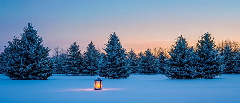 Winterliche Lichtstimmung von Poster Art Shop