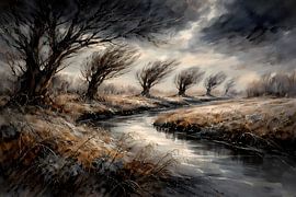 Willows in the storm