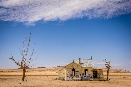 Abandoned house in the desert near Lüderitz, Namibia by Opmeer Reports