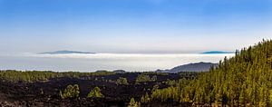 Les îles Canaries au-dessus des nuages sur Dennis Eckert