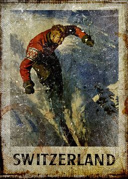 Switzerland Travel Poster by Gunawan RB
