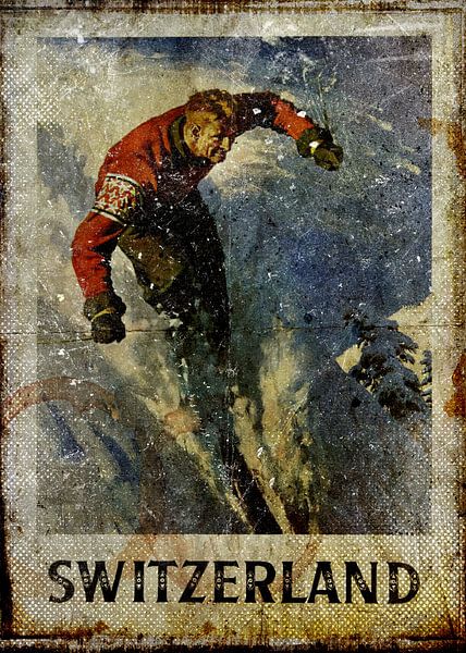 Switzerland Travel Poster par Gunawan RB