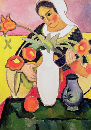 August Macke,De Luitspeler
