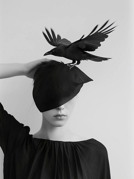 Black bird in her head ii by haroulita