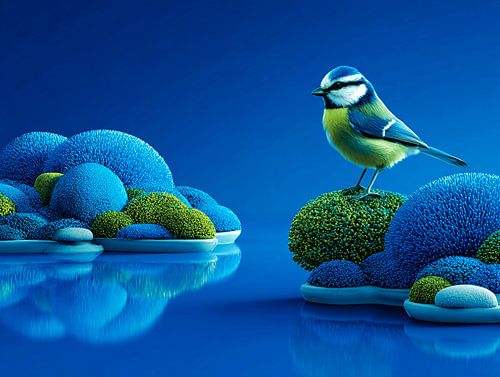 The Little Big Moment | Blue Tit on Blue