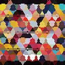 Abstract meerkleurige driehoeken van Maurice Dawson thumbnail