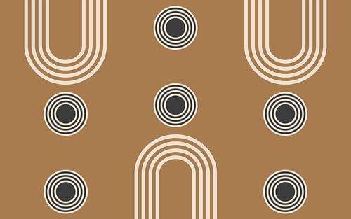 Regenboog Landschap Beige Bruin