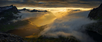 Mefjorden Cloudy Panorama