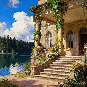 Romantisch Italiaans herenhuis 4 van Johannas Art Creations